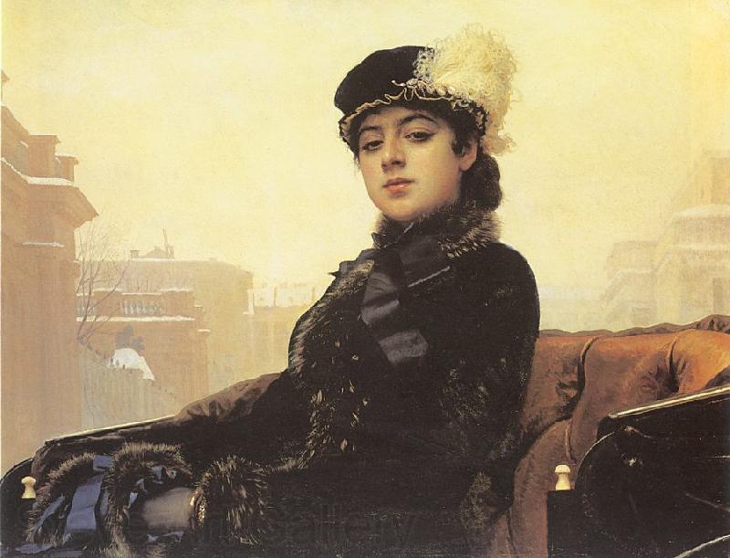 Kramskoy, Ivan Nikolaevich Portrait of a Woman Germany oil painting art